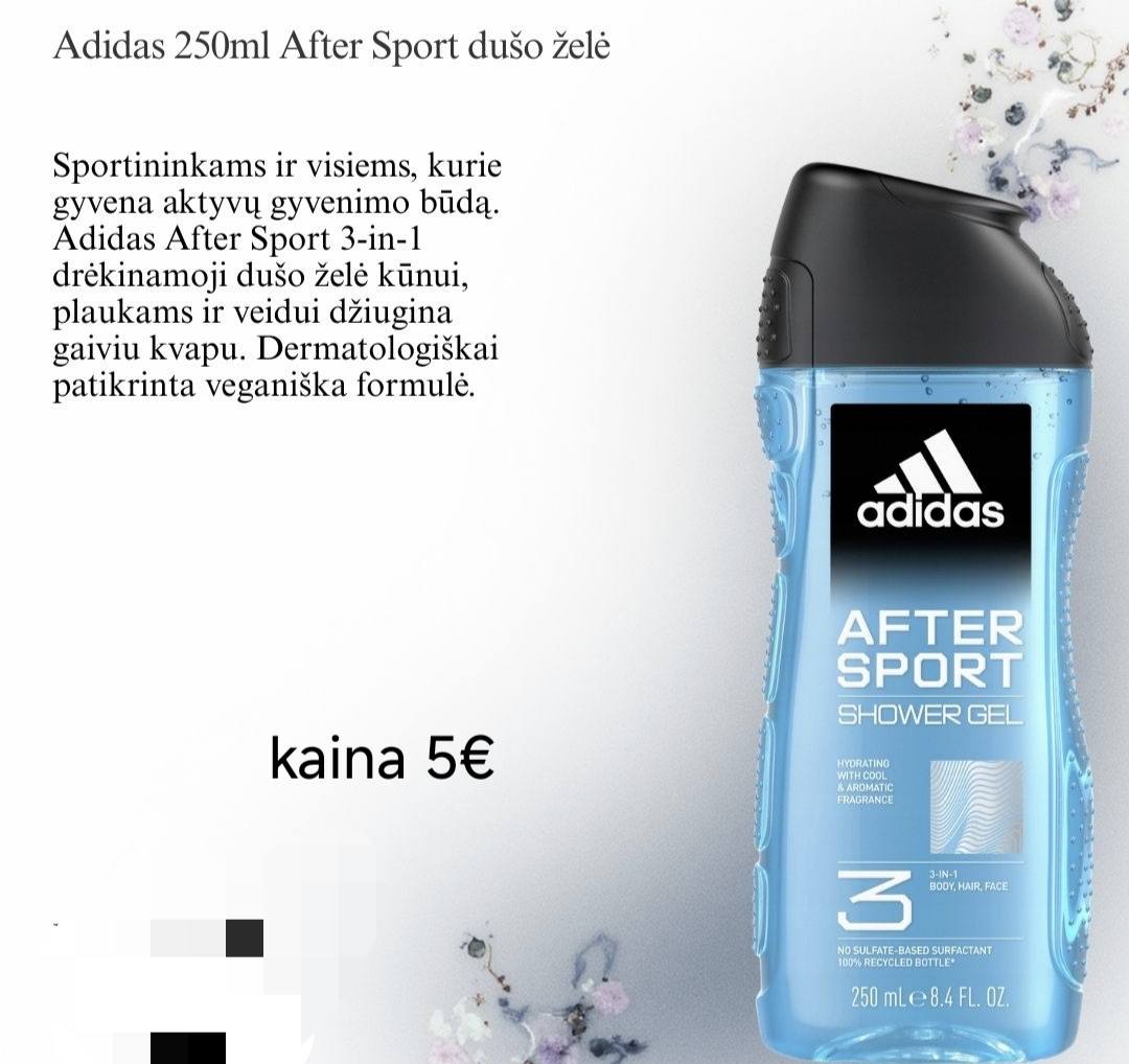 Adidas After Sport, Power Booster dušo geliai 250ml