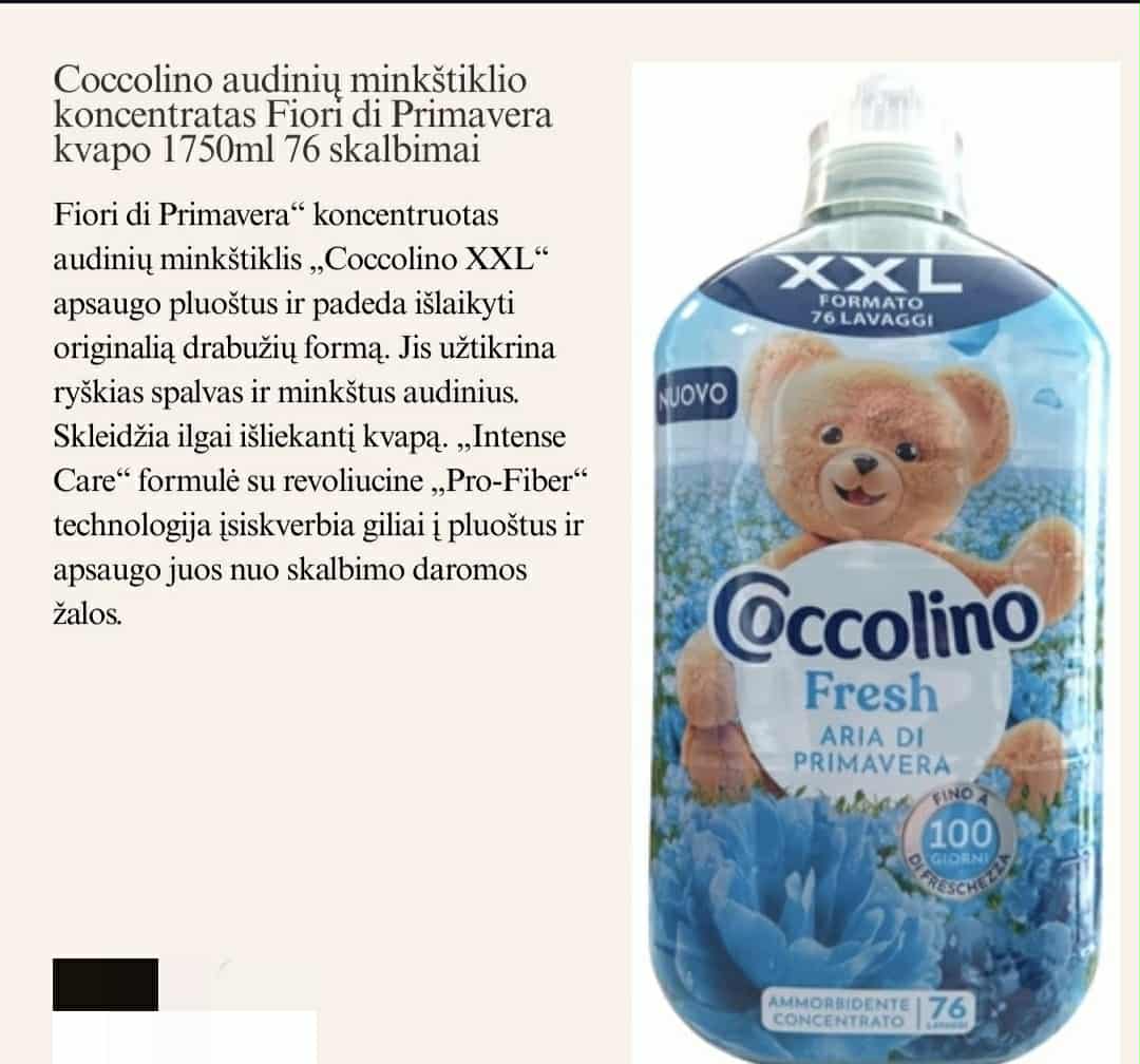 Coccolino audinių minkštiklio koncentratas