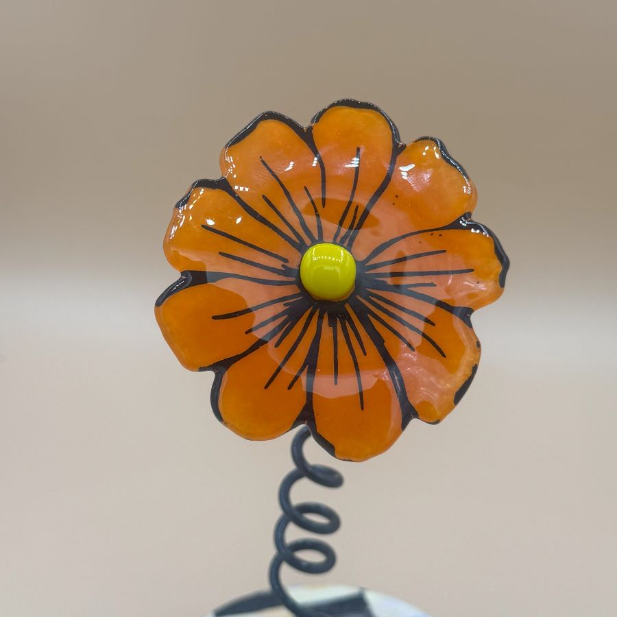 Fused Glass - Whimsy Flower F001
