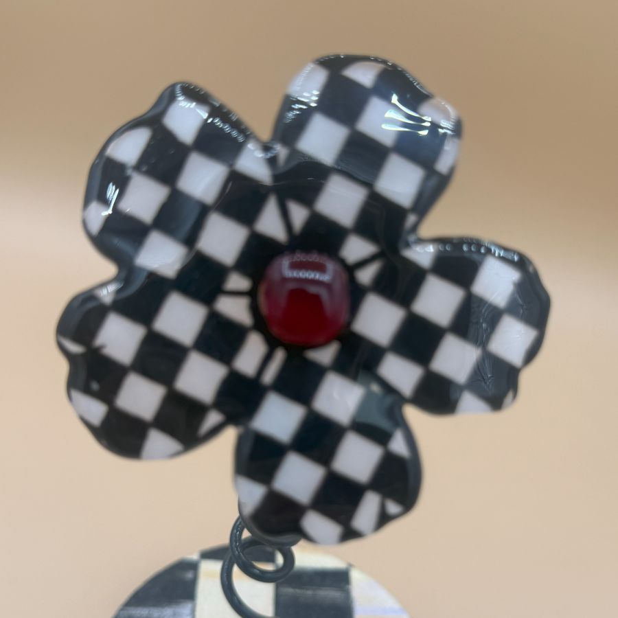 Fused Glass - Whimsy Flower F003