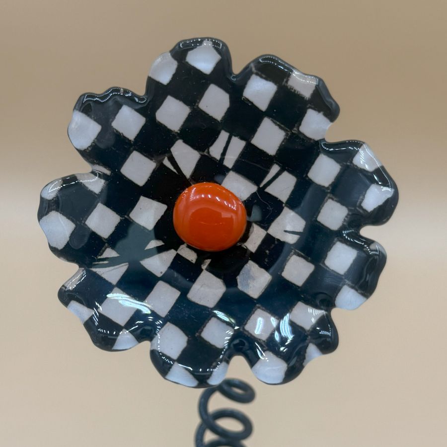 Fused Glass - Whimsy Flower F004