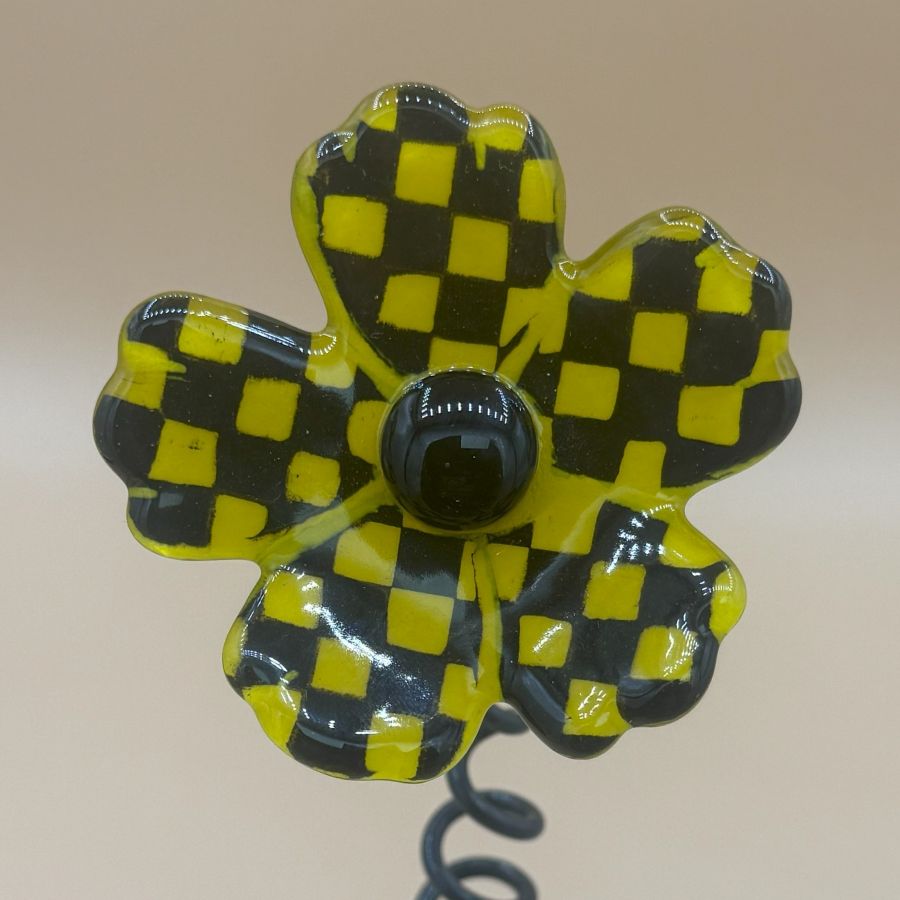 Fused Glass - Whimsy Flower F007