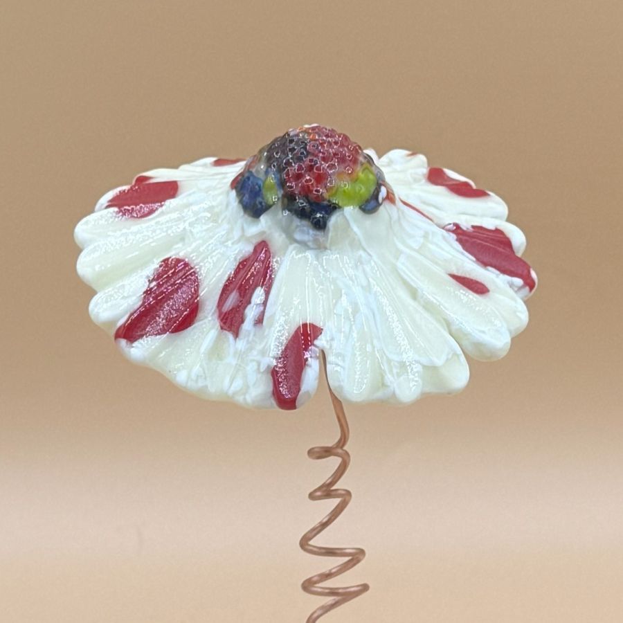 Fused Glass - Whimsy Flower F017
