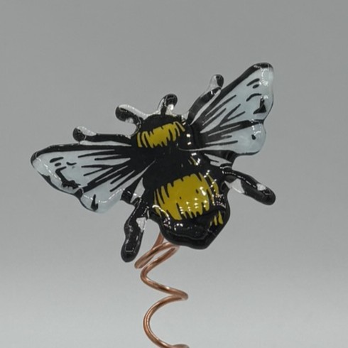Fused Glass - 3" Small Bumblebee BB004