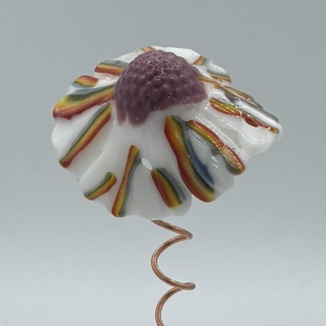 Fused Glass - 3" Whimsy Flower F023
