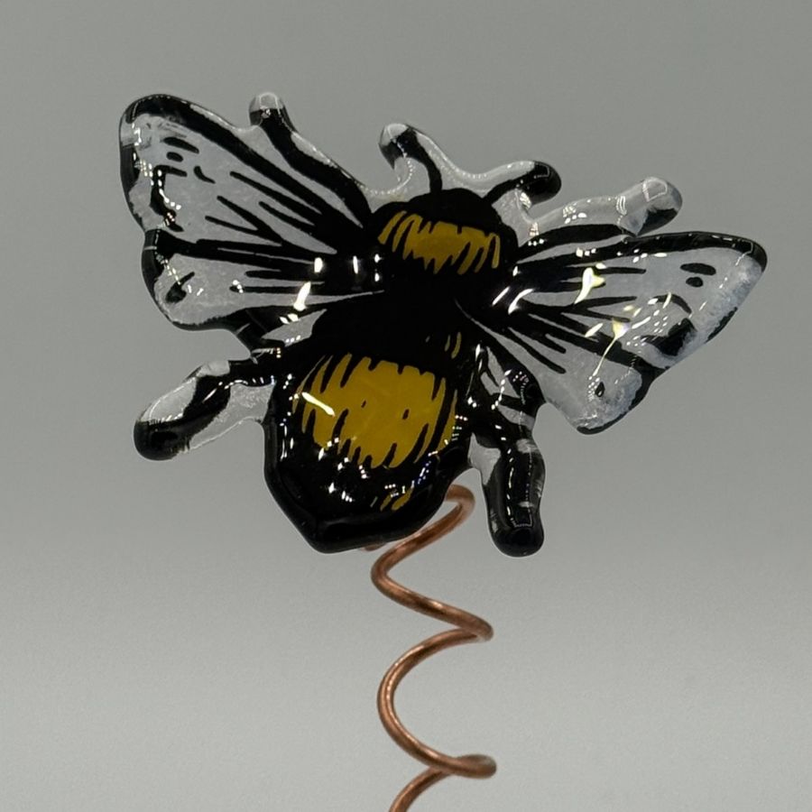 Fused Glass - 3" Small Bumblebee BB005