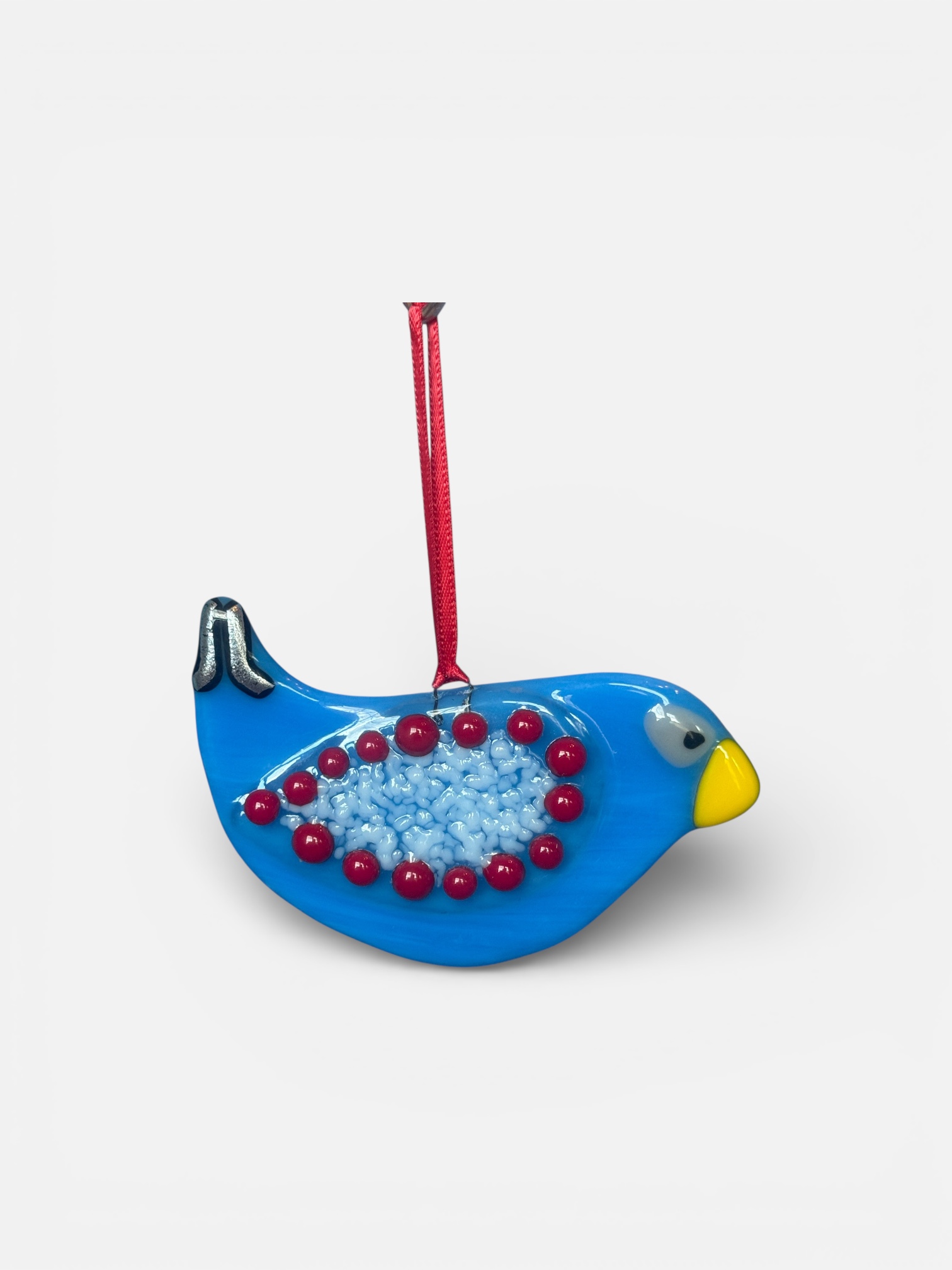 Whimsical Glass Bird Sun Catcher