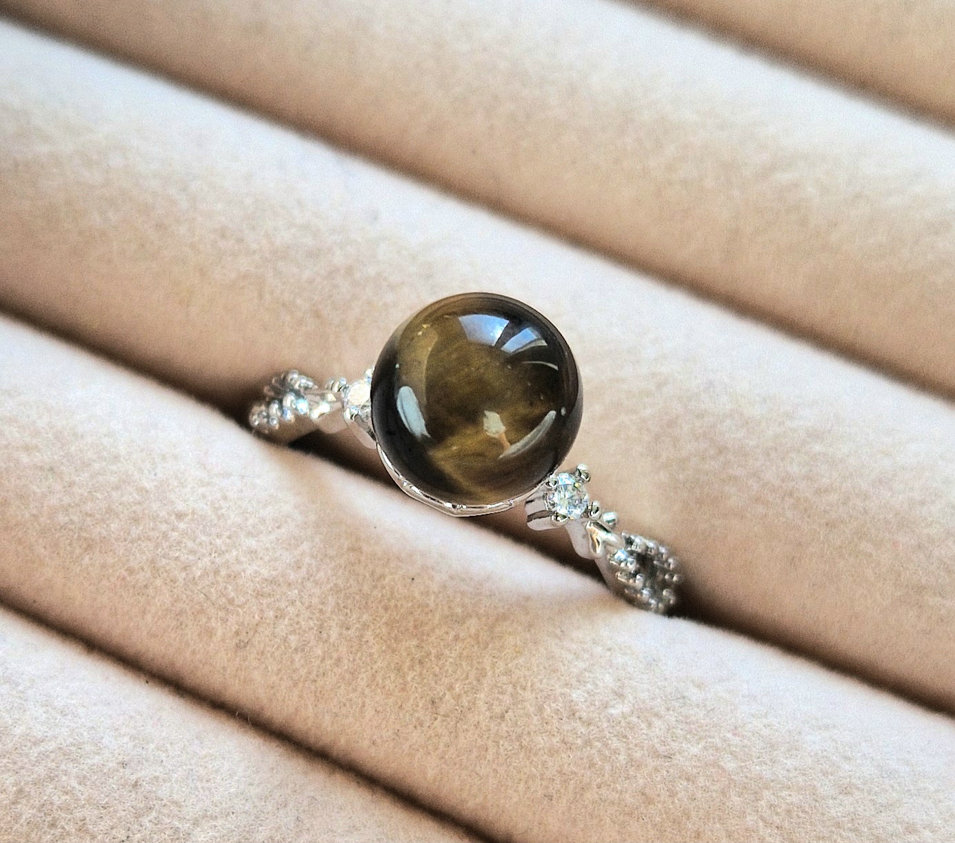 Tiger's Eye Gemstone Ring