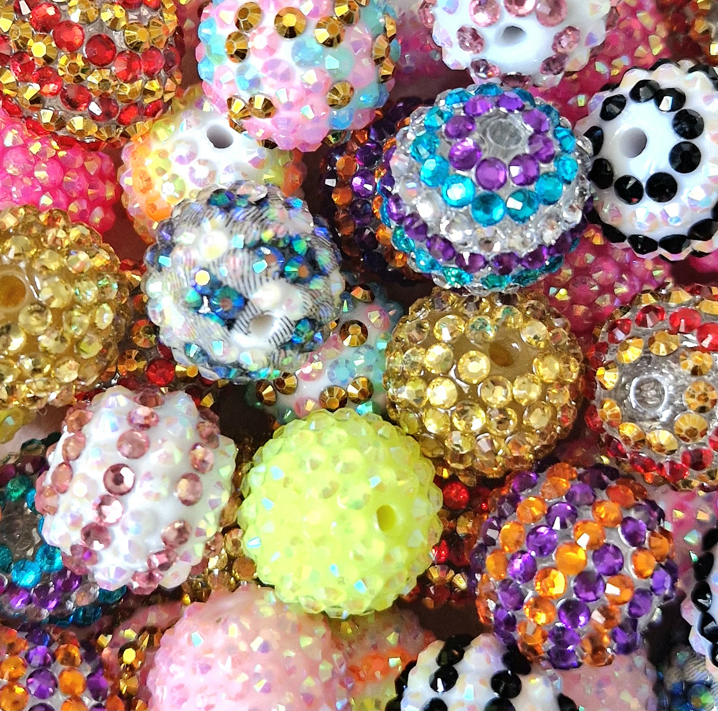 Multicolor Rhinestone Beads
