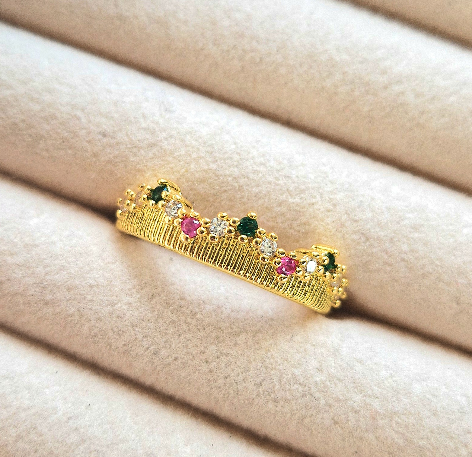 Gold Crown Ring
