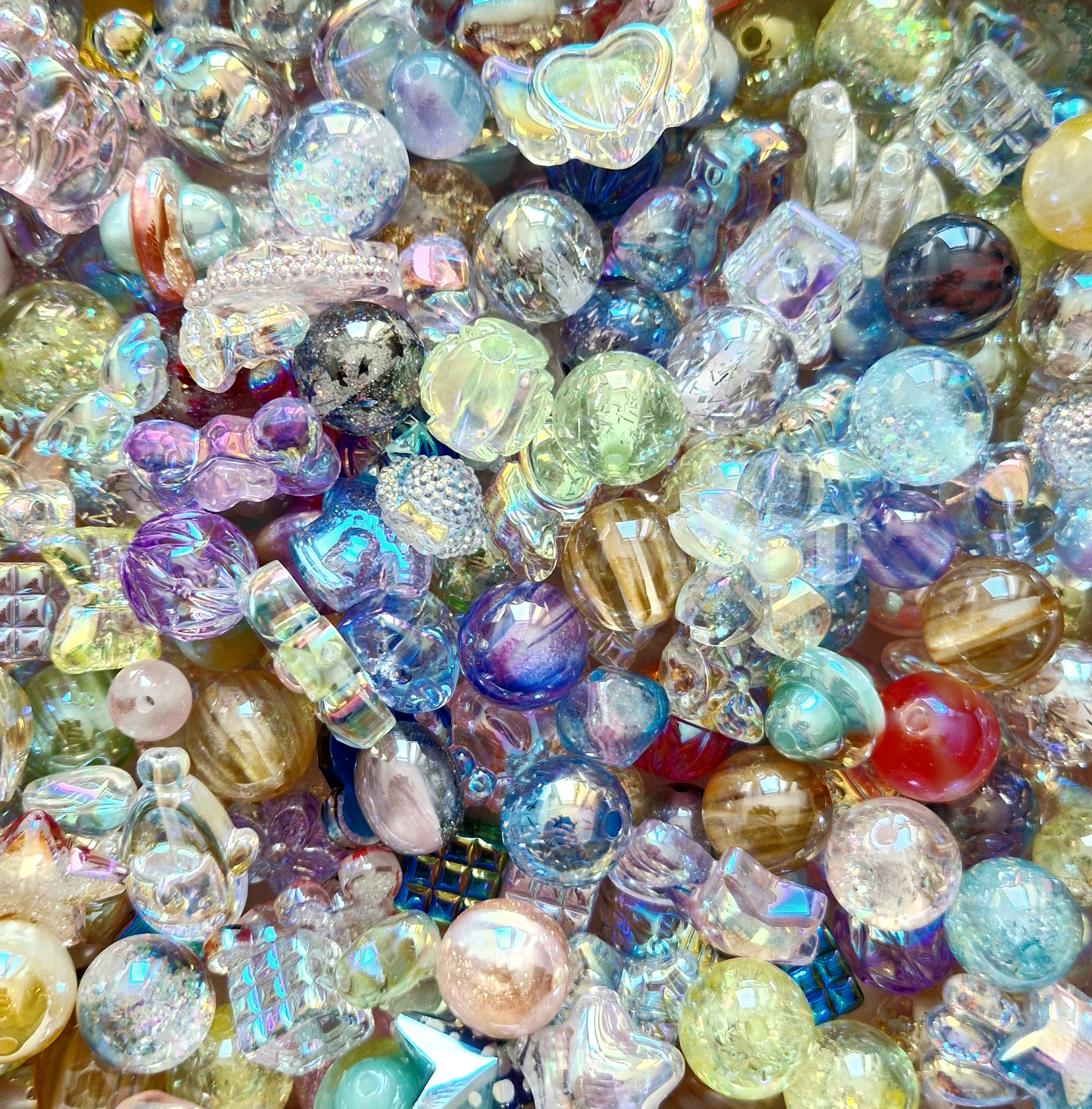 Mixed Iridescent Bead Collection