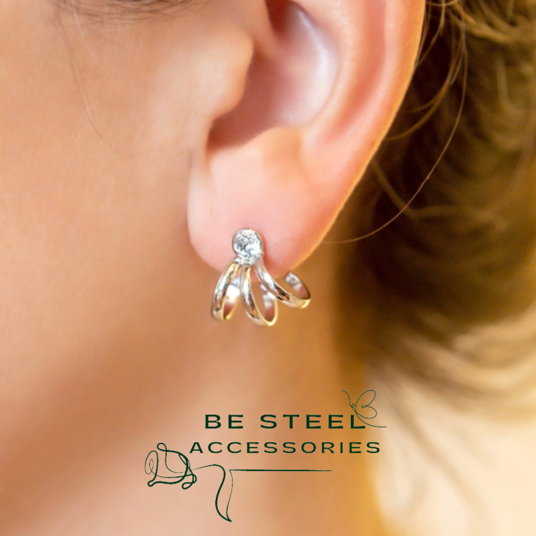 Brinco com Zircônia e Argolinhas