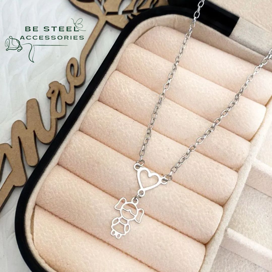 Colar Filhos Coração Vazado