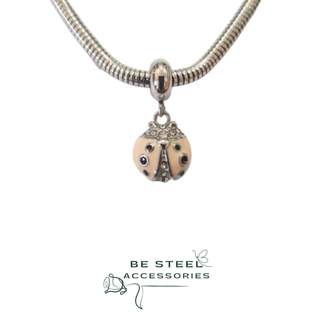 Berloque Joaninha Rosa