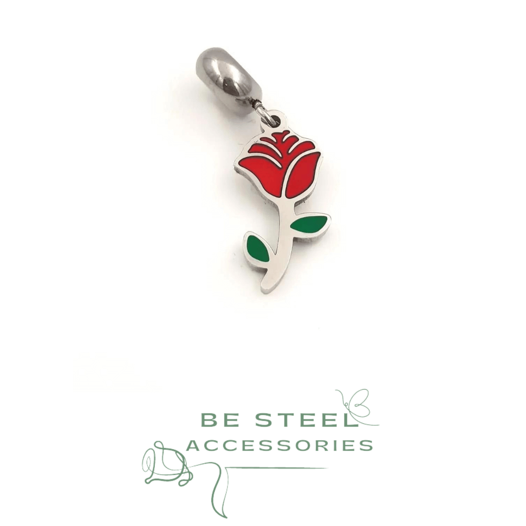 Berloque Rosa vermelha