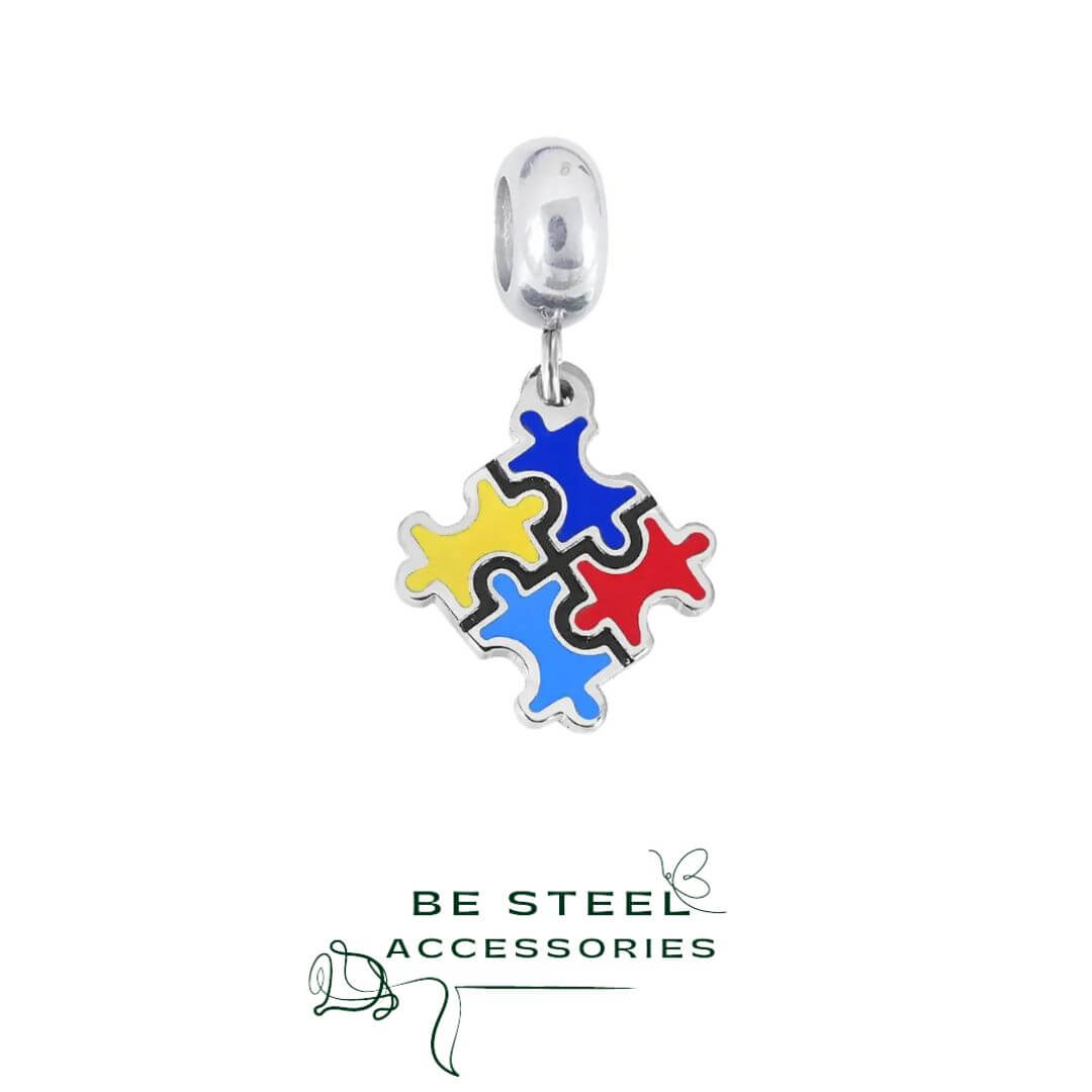 Berloque Quebra Cabeça Colorido