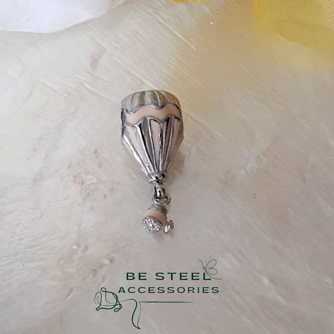 Berloque Separador Balão Rosa