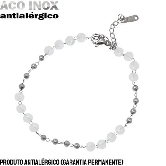 Pulseira Com Esferas e Cristal