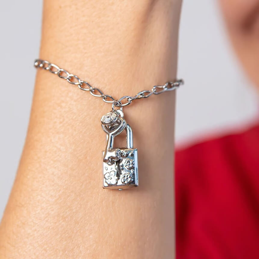 Pulseira Cadeado e Chave