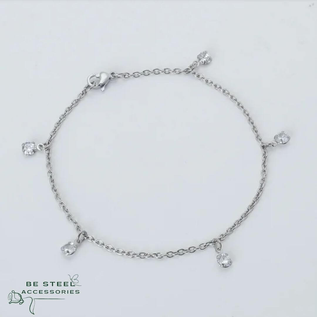 Pulseira Cinco Zircônias