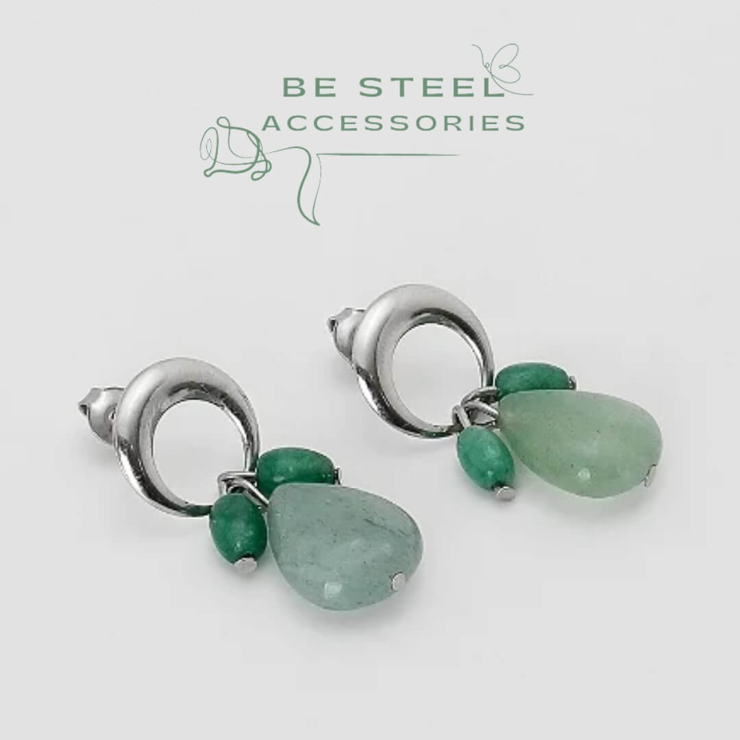 Brinco Pedra Natural