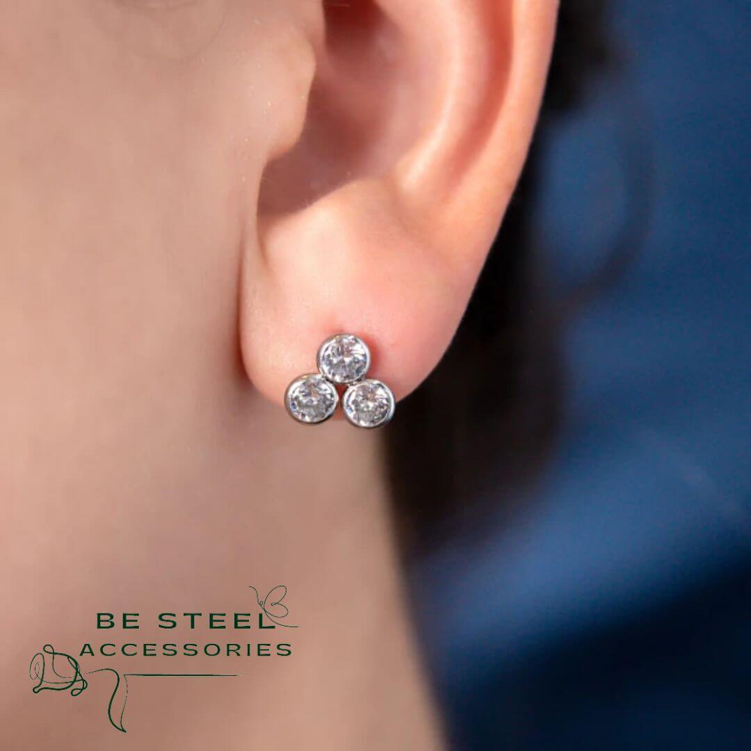 Brinco Trio de Zircônia