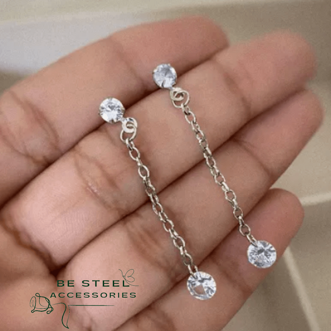 Brinco Zircônia e Corrente