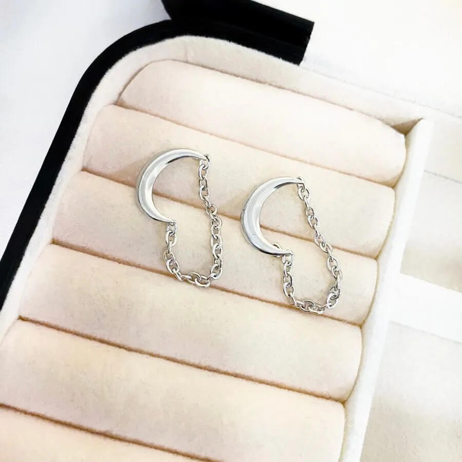 Brinco Lua e Corrente