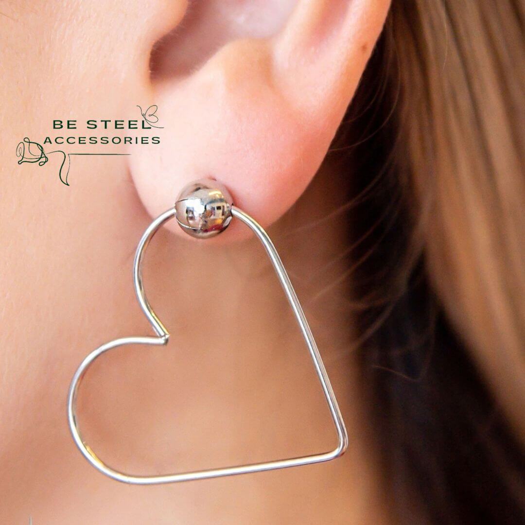 Brinco Coração de Fio