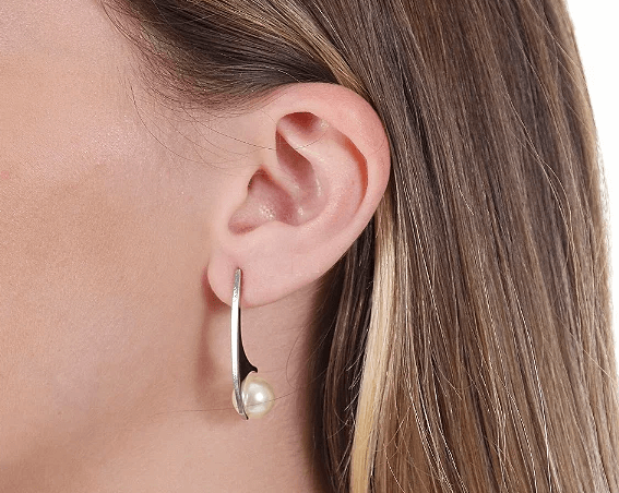 Brinco Machado Pérola 8mm