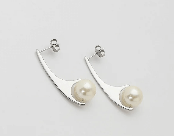 Brinco Machado Pérola 8mm
