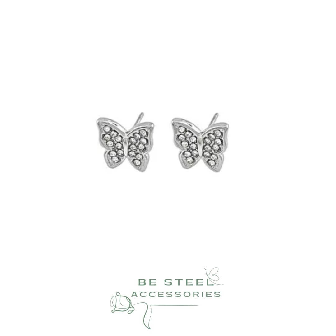 Brinco Borboleta Cravejada