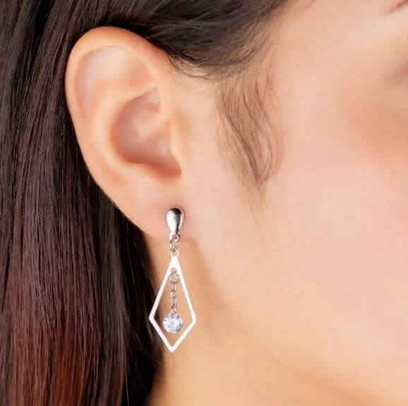 Brinco Losango e Zircônia