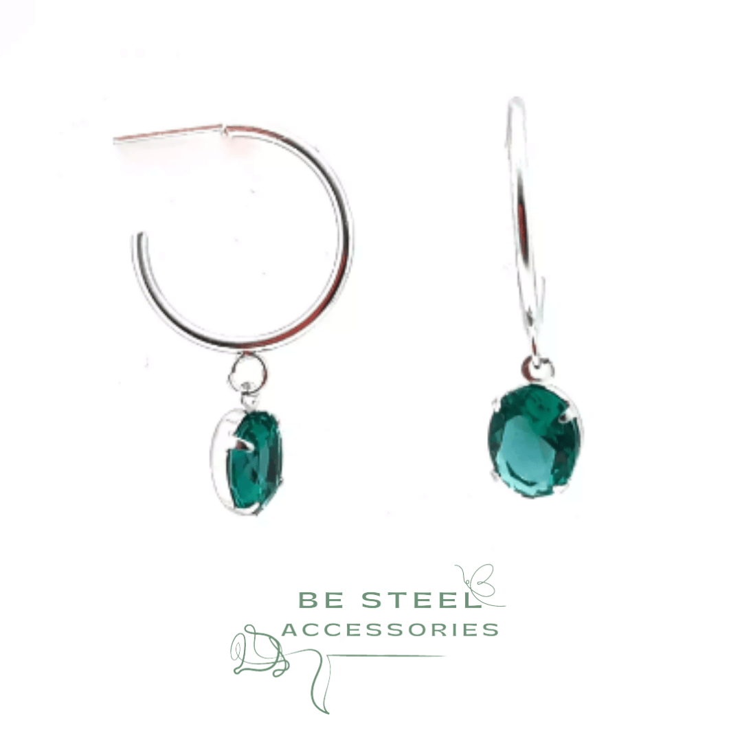 Argola com Zircônia Colorida