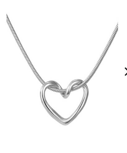 Colar Coração Vazado