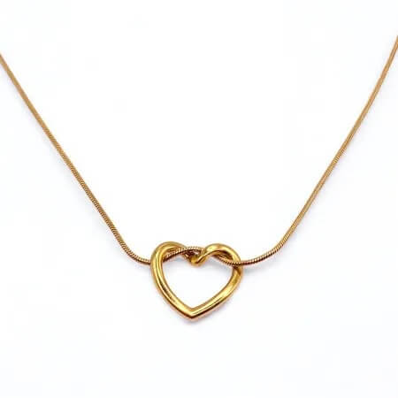 Colar Coração Vazado