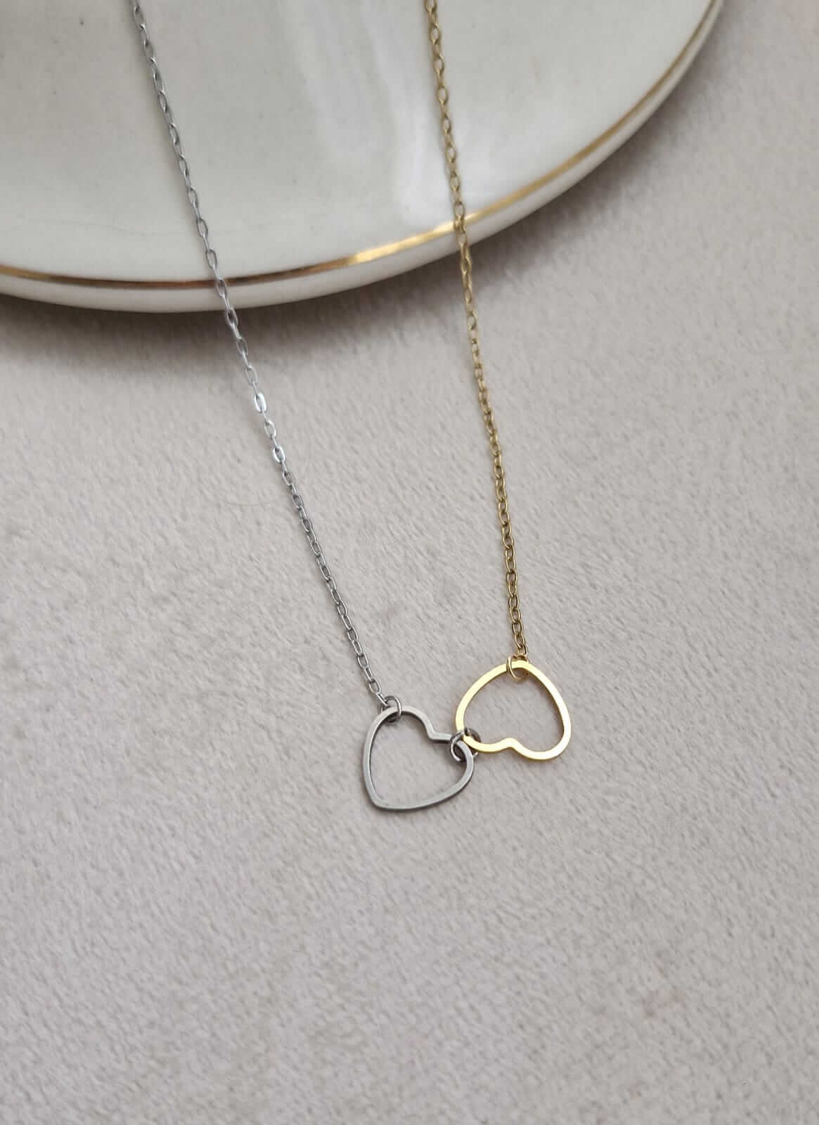 Colar Bicolor Prata e Dourado