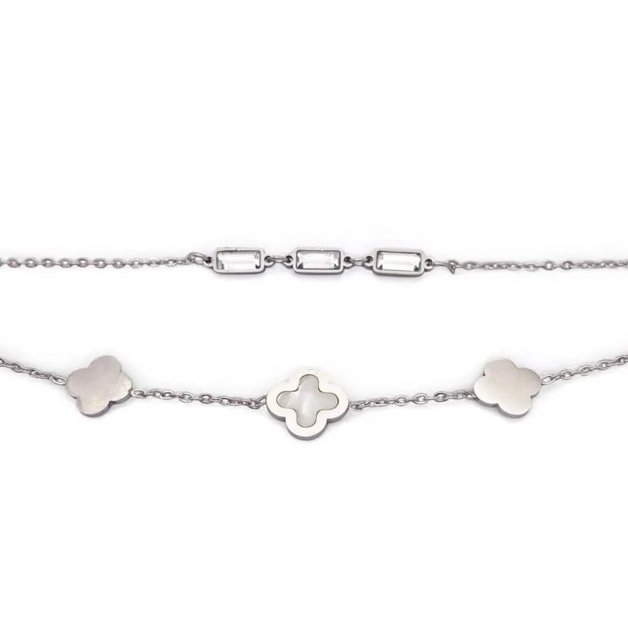 Pulseira Dupla Travo e Strass