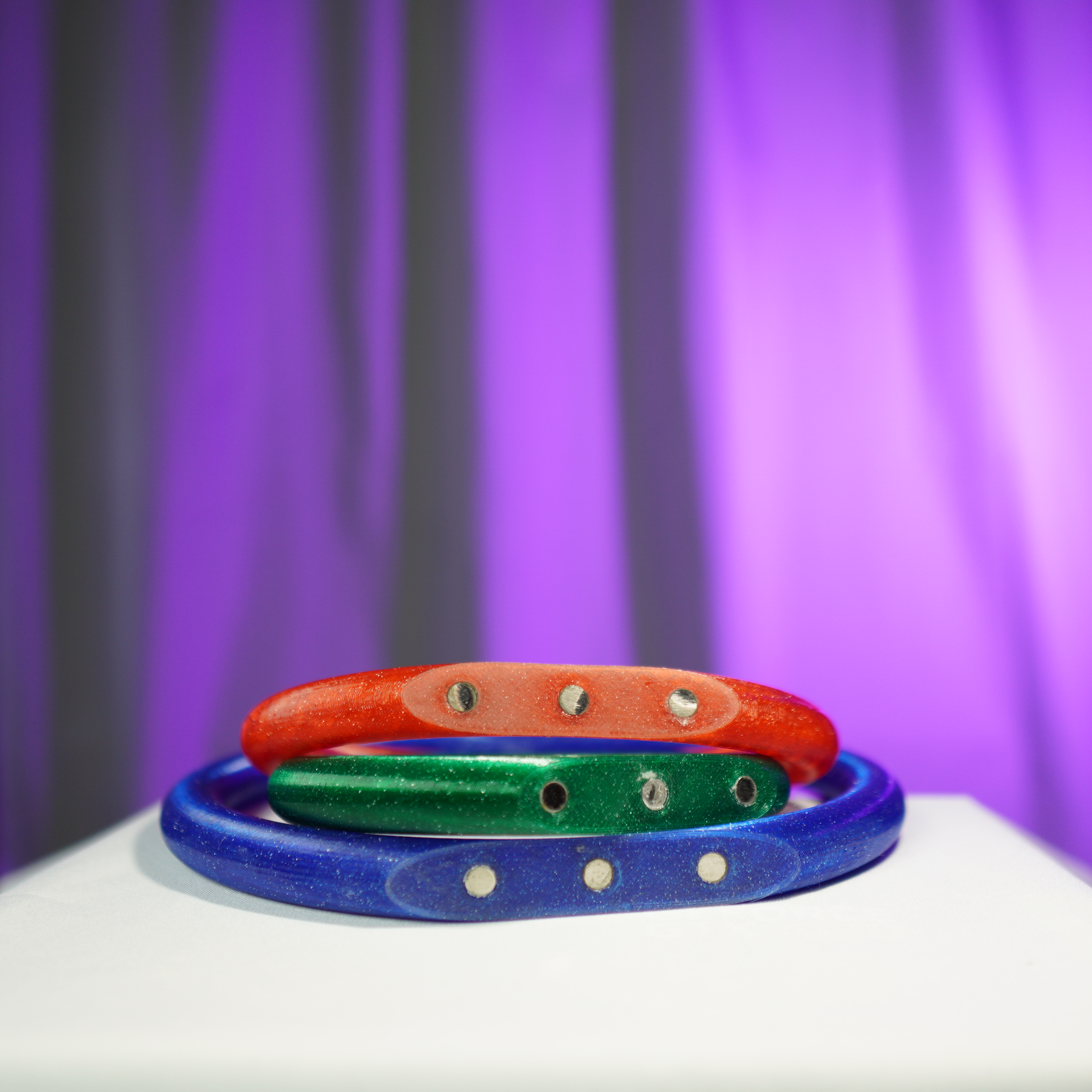 SET - rings with a holder for Working Equitation