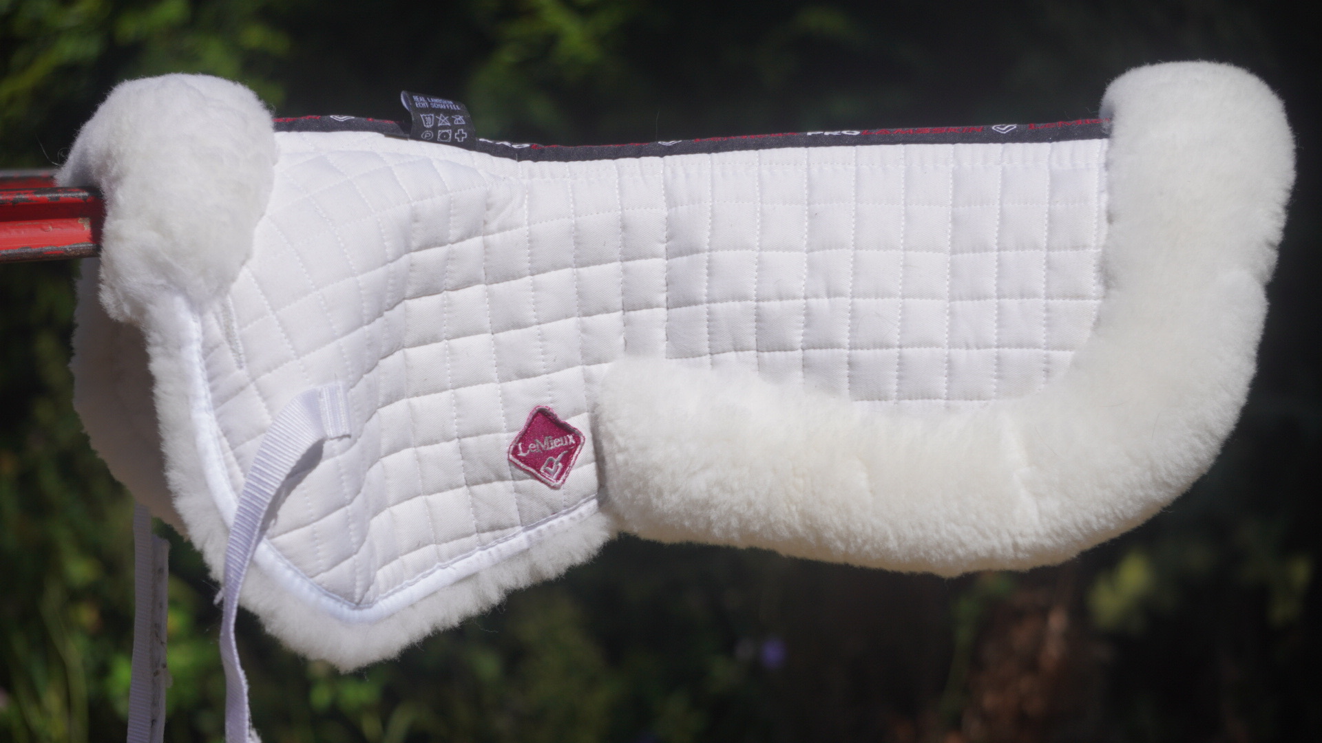 White Sheepskin Half Pad