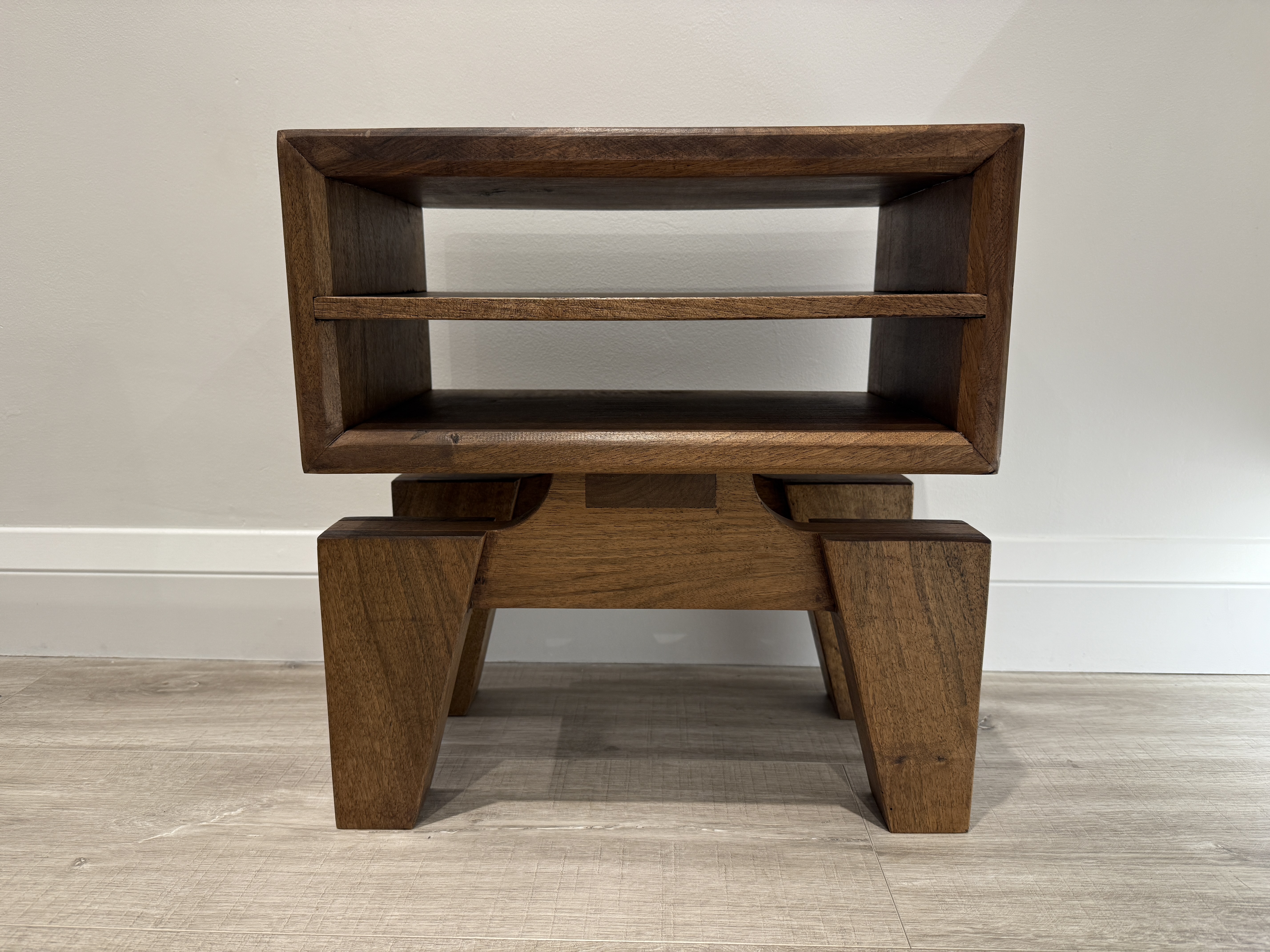 Walnut side table