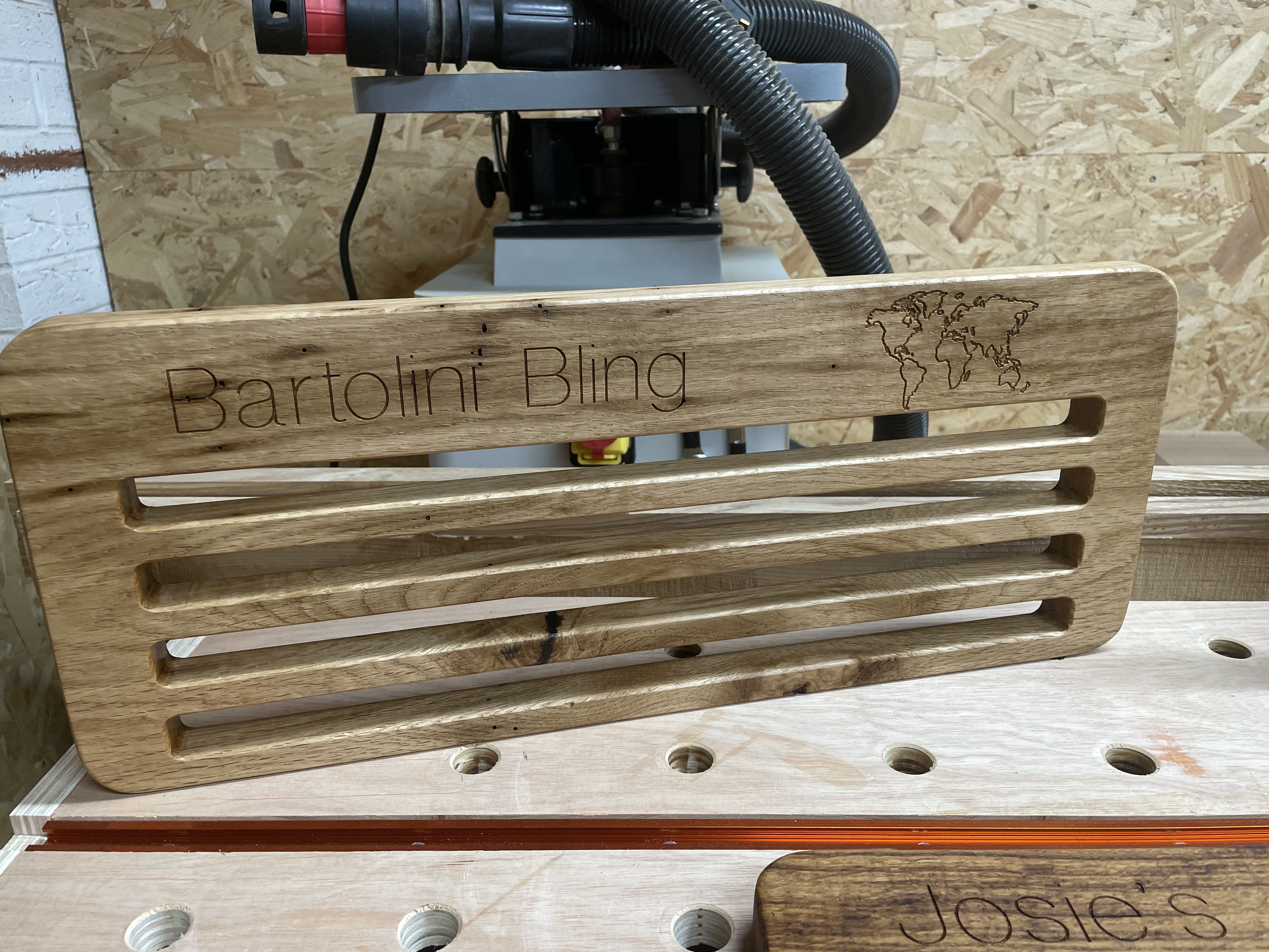 Solid Wood Medal Display