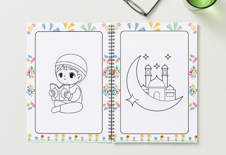 Mon Cahier Coloriage Ramadan - 34 coloriages + Bonus Exclusif
