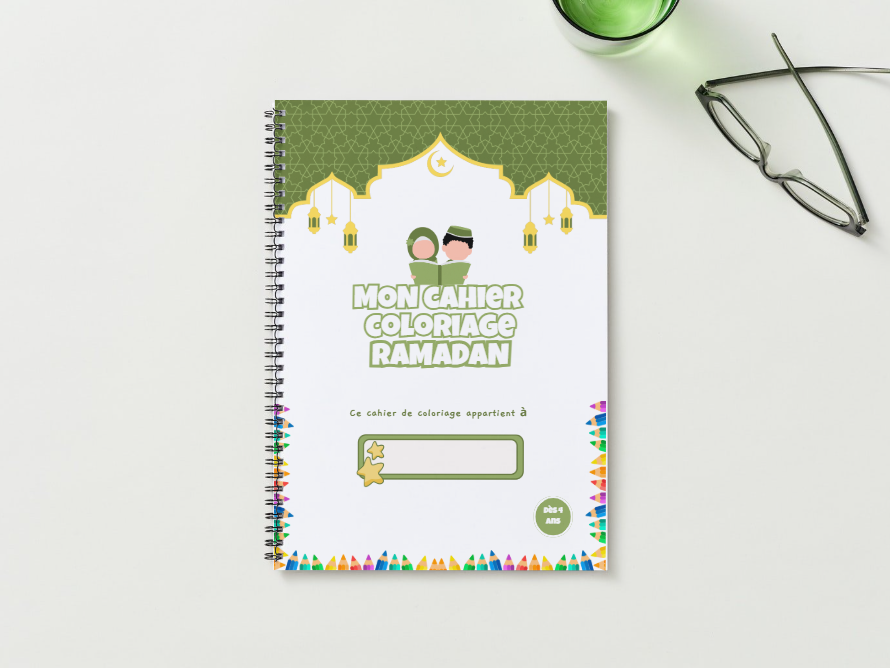 Mon Cahier Coloriage Ramadan - 34 coloriages + Bonus Exclusif