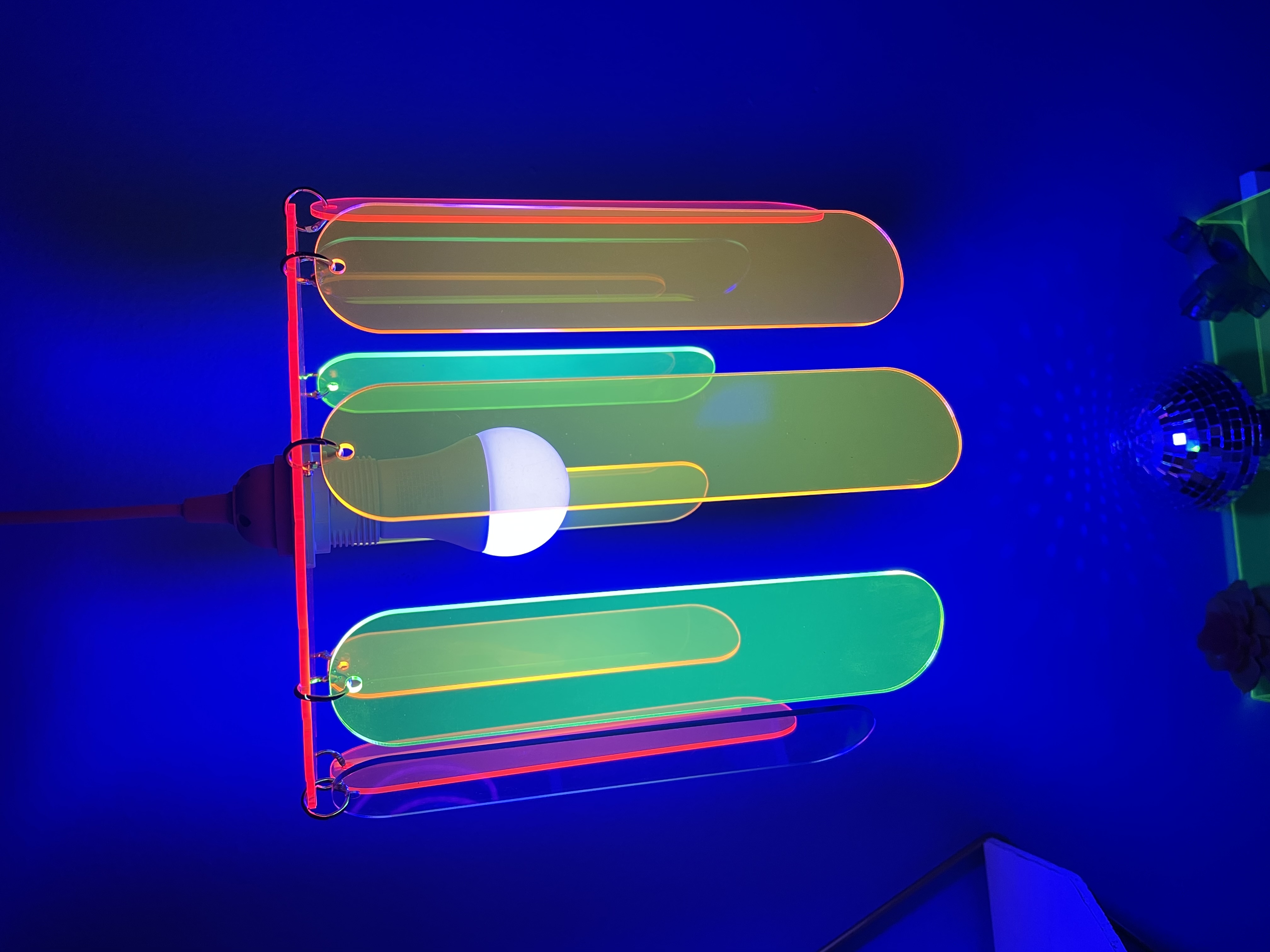 ACRYLIC RAINBOW CHANDELIER