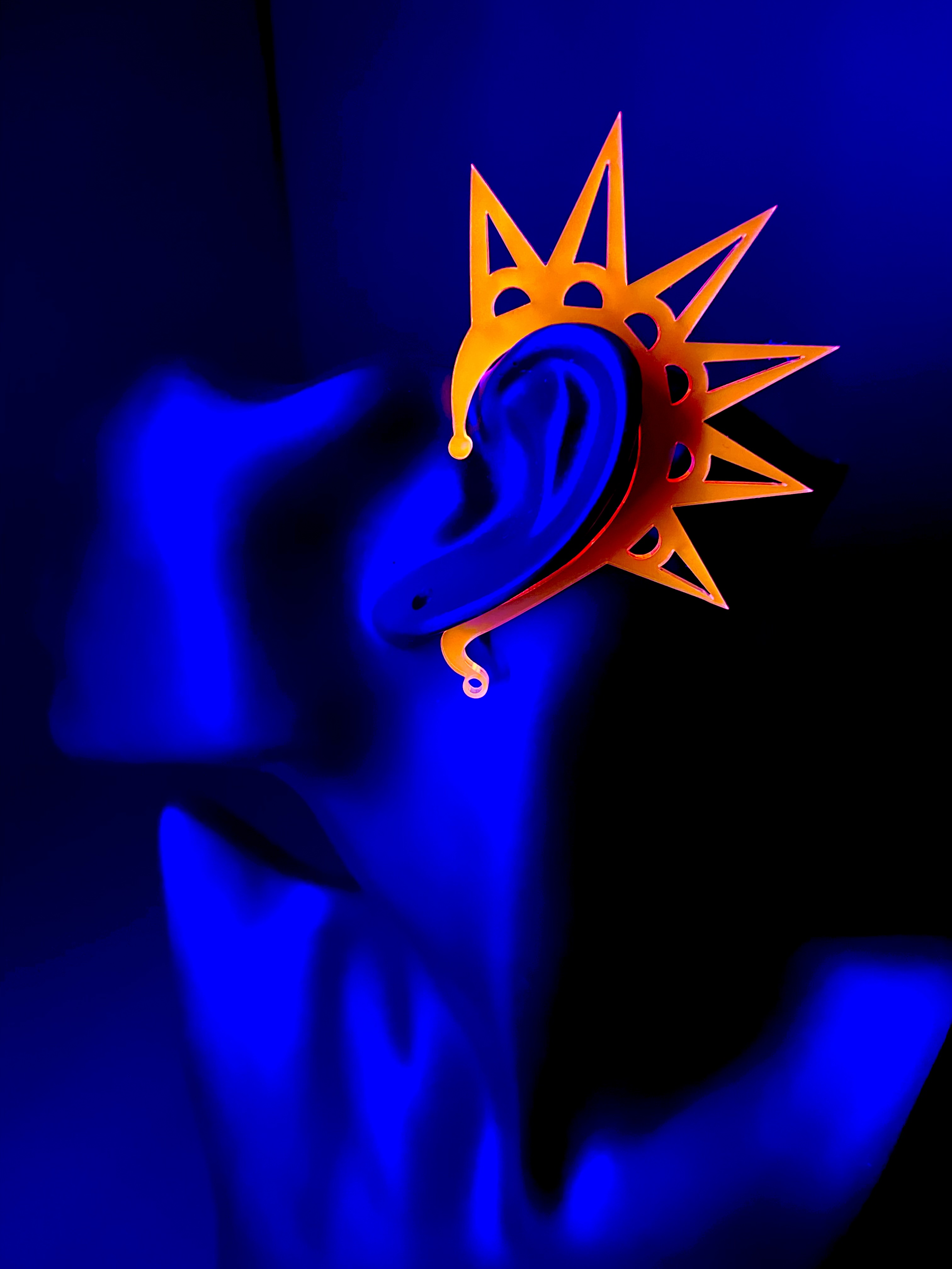 CYBERPUNK SPIKE EAR CUFFS