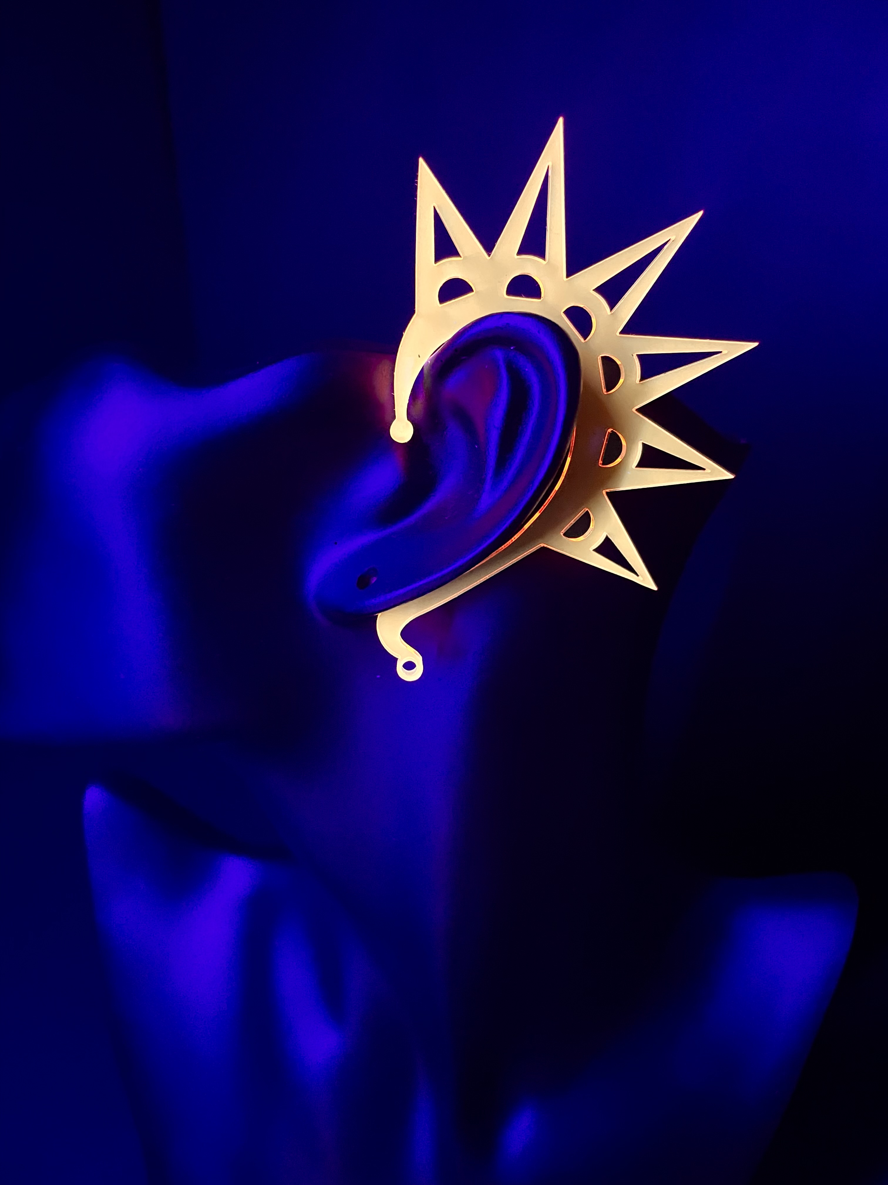 CYBERPUNK SPIKE EAR CUFFS