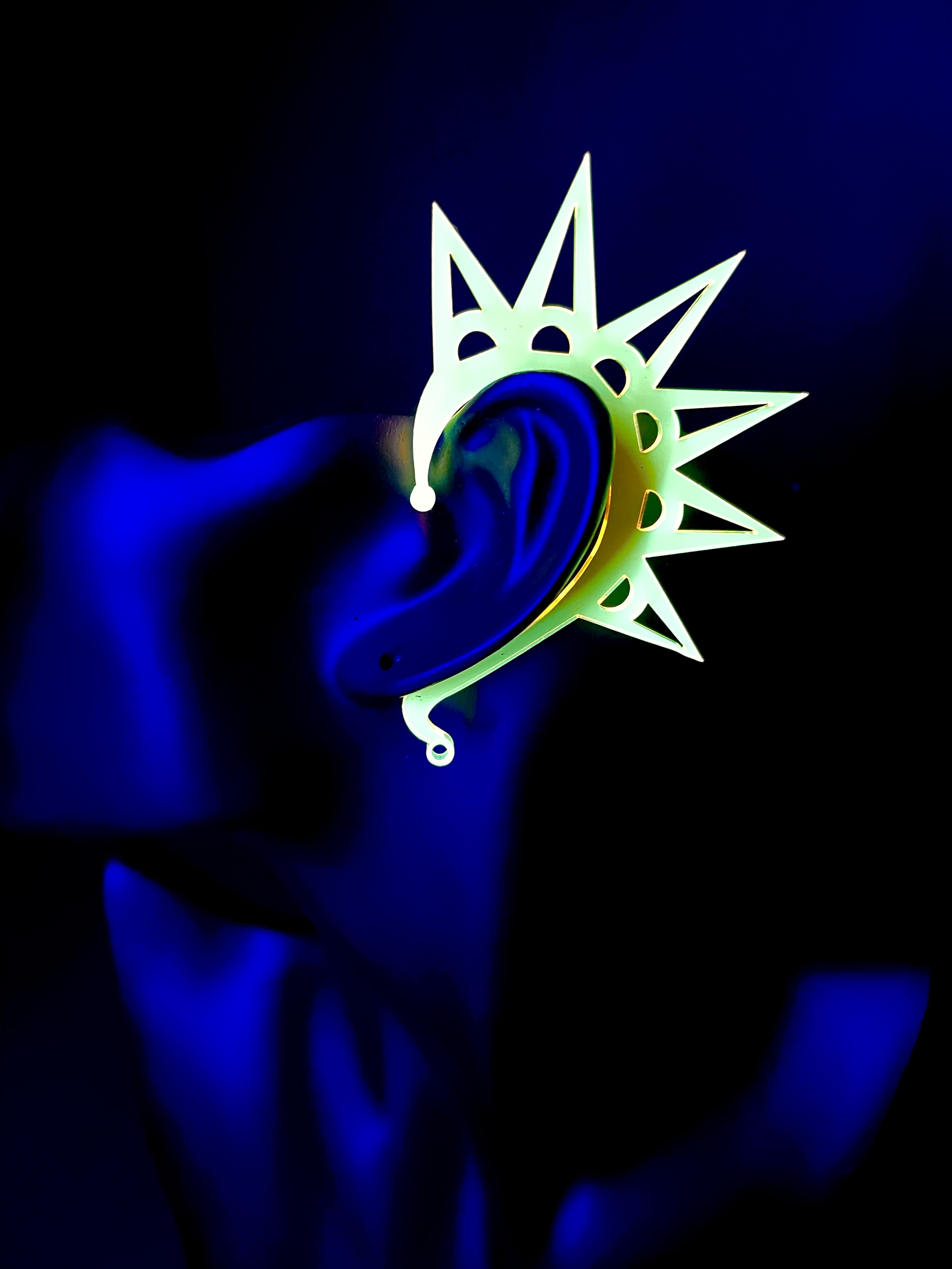 CYBERPUNK SPIKE EAR CUFFS