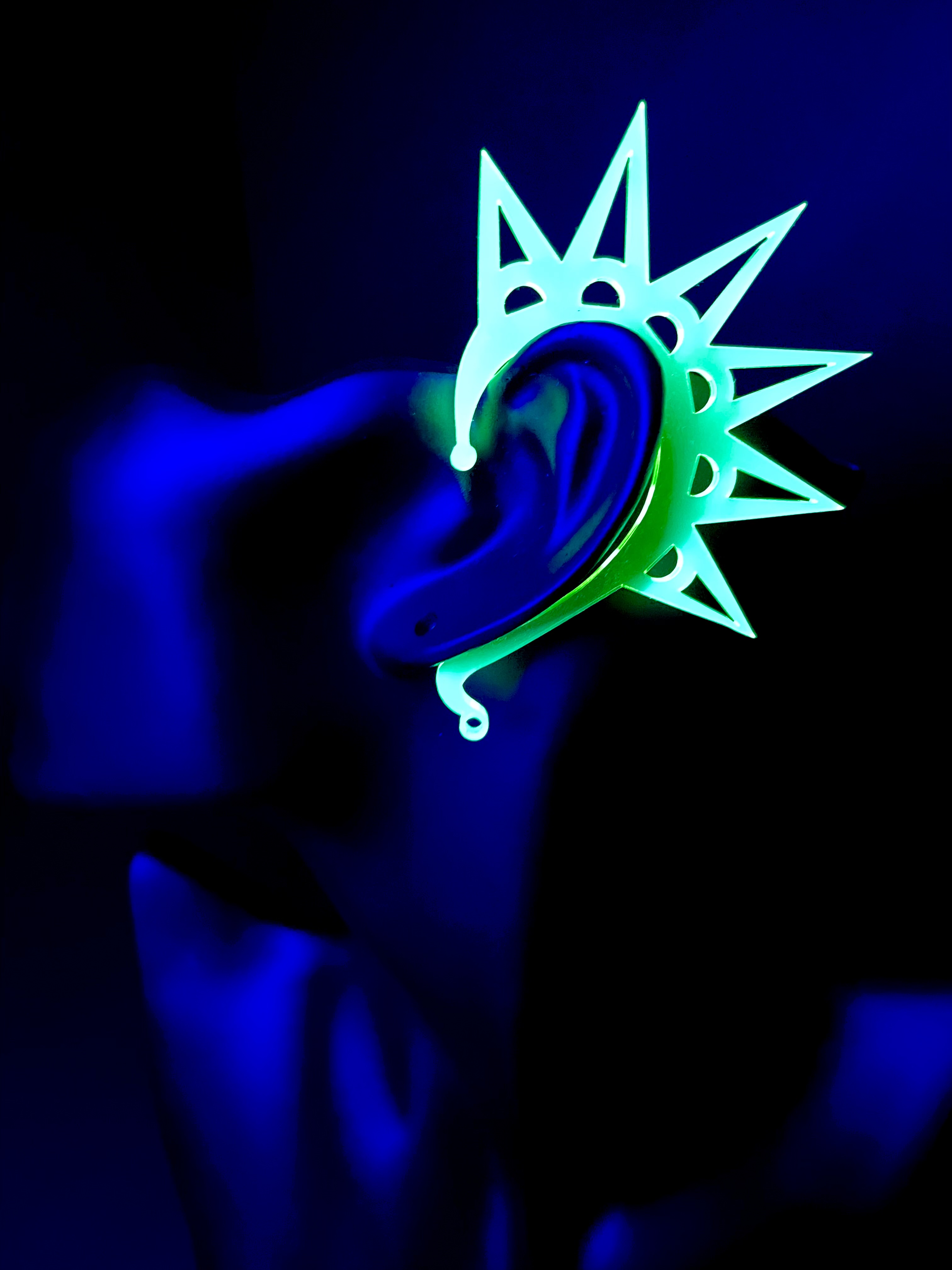 CYBERPUNK SPIKE EAR CUFFS