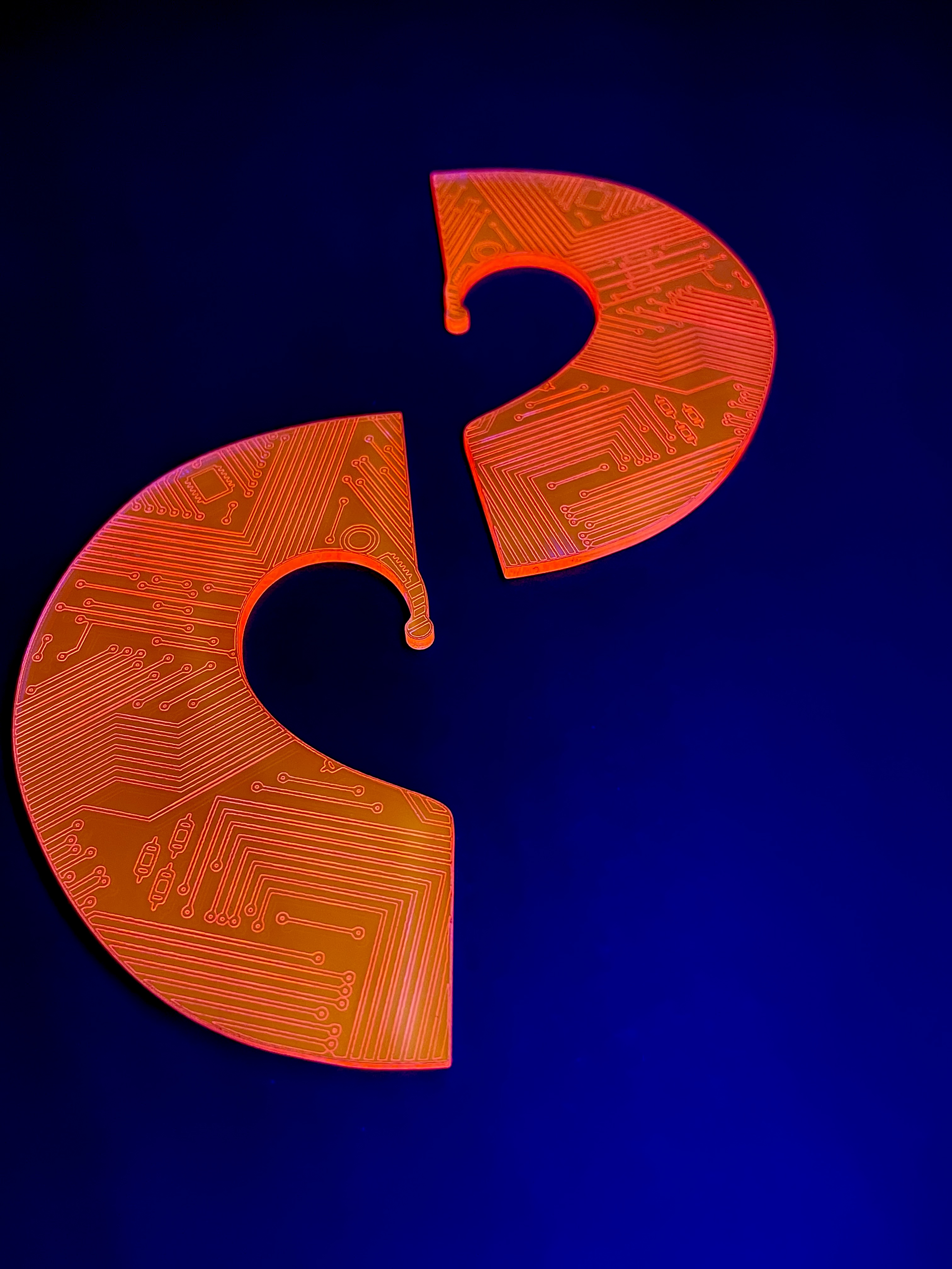 CYBERPUNK CIRCUIT BOARD EAR CUFFS